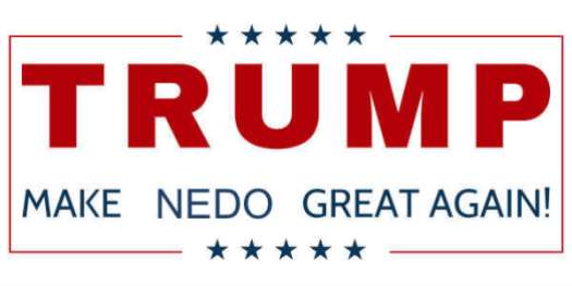Nedo did not support Trump, but Trump did.